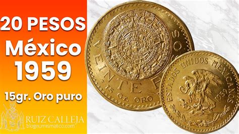 Pesos M Xico Moneda De Oro Puro Gr Youtube