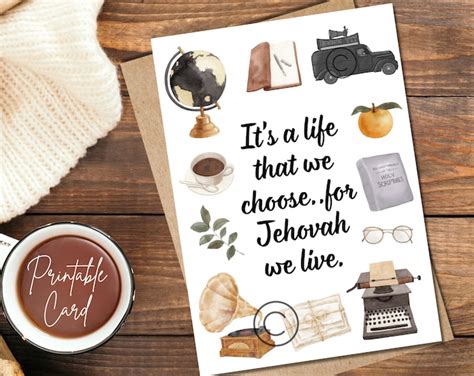 Jw Pioneer Greeting Card Encouragement Appreciation Printable Card