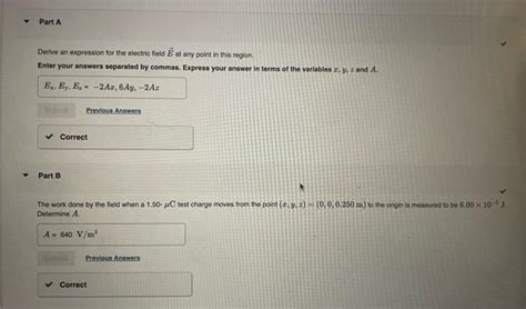 Solved The Electric Potential V In A Region Of Space Is Chegg