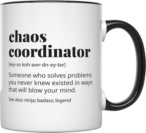 Amazon Chaos Coordinator Mug Portable Coffee Mugs Oz Boss Lady