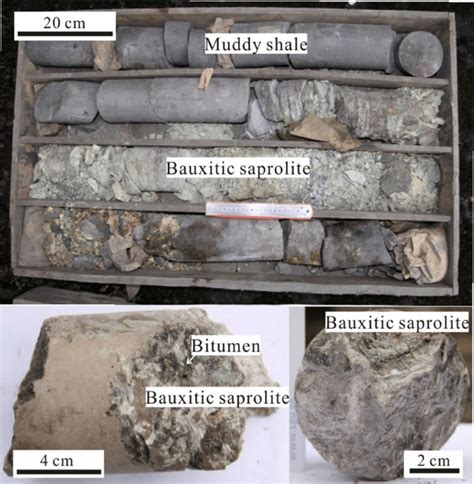 Bauxitic saprolite from the top of the Maokou Formation (1650e1654 m ...