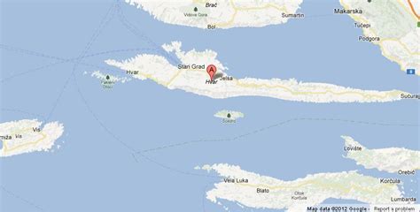 Map of Hvar