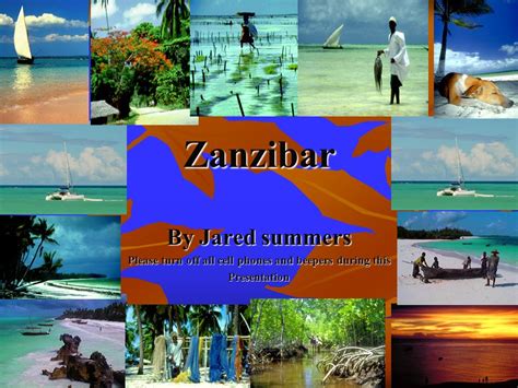 Zanzibar By Jared Summers Please Turn Off All Cell Phones And Beepers