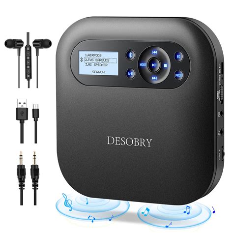 Buy Desobry Cd Player Portable Bluetooth Cd Player With Speakers