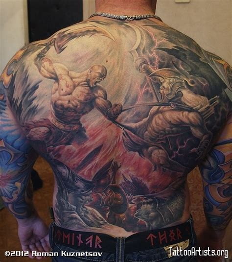 Mind Blowing God of War Full Back Tattoo [pic] - Global Geek News