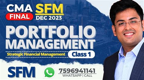 Cma Final Sfm Class Portfolio Management Syllabus Dec