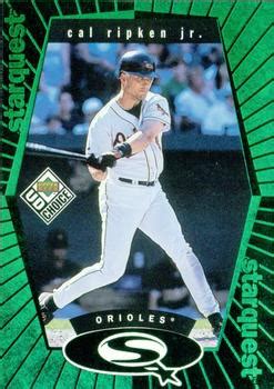 1999 UD Choice StarQuest Green SQ21 Cal Ripken Jr Trading Card