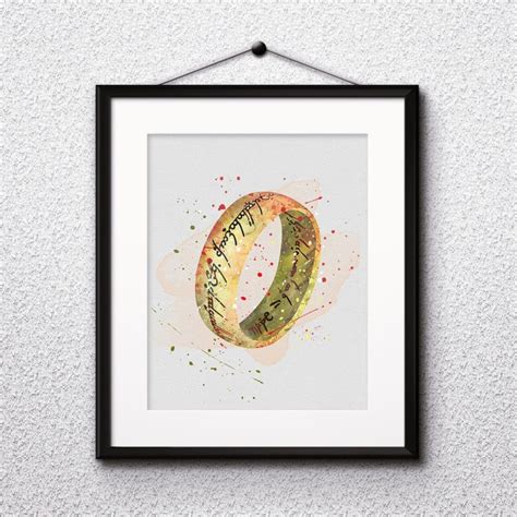 Lord of the Rings Watercolor Print, Lord of the Rings Print, Lord of ...