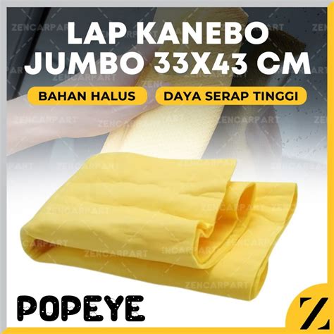 Jual POPEYE Lap Kanebo Besar 33X43 CM PVA Plas Chamois Mobil Motor