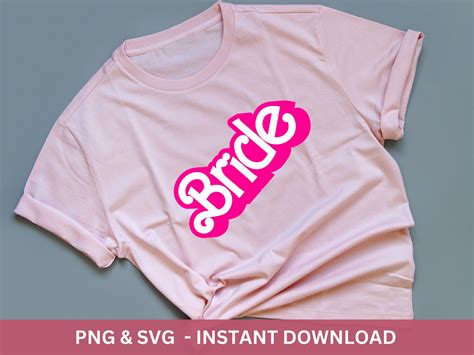 Barbe Bridal Party Svg Bundle Bride Babe Barbie Hot Pink Etsy