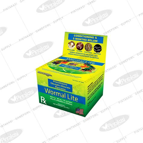 Battlecock Wormal Lite Deworming Tablet 100 S