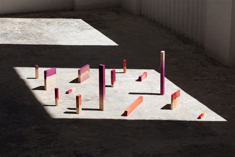 Moisés Hernández colours hot pink Grana chairs using crushed up insects