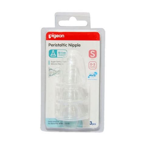 Jual Pigeon Peristaltic Slim Neck Nipple S With Blister 3 Pcs Di Lapak