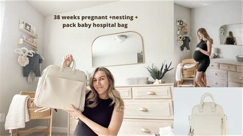 38 Weeks Pregnant Ayla And Co Diaper Bag Youtube