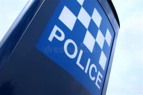 Police Sign in the UK stock photo. Image of police, sign - 23065048