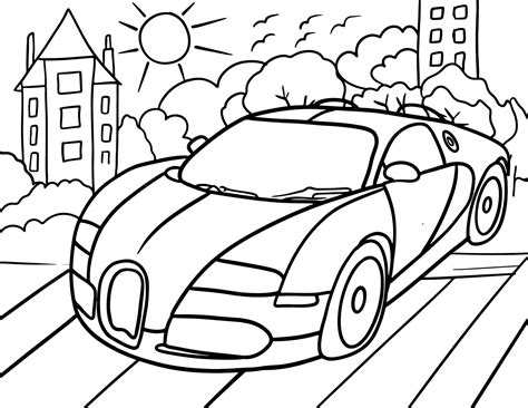 Boy Coloring Sheets Cars Coloring Pages