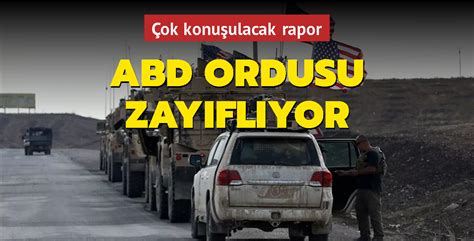 ABD ordusu zayıflıyor Çok konuşulacak rapor