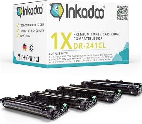 Inkadoo Tambor Unidad Remanufacturado Brother HL 3142 CW DR 241CL