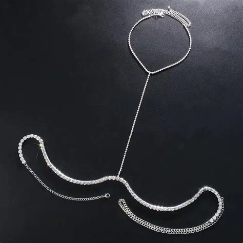 Sexy Butterfly Zircon Chest Bracket Boob Bra Jewelry Chain For Women Party Bikini Crystal Breast