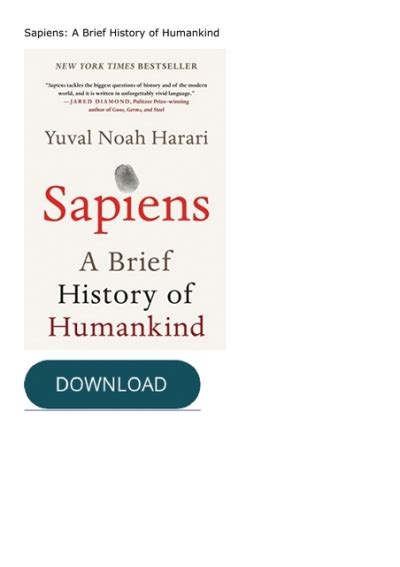 [Download ]⚡️PDF ️ Sapiens: A Brief History of Humankind