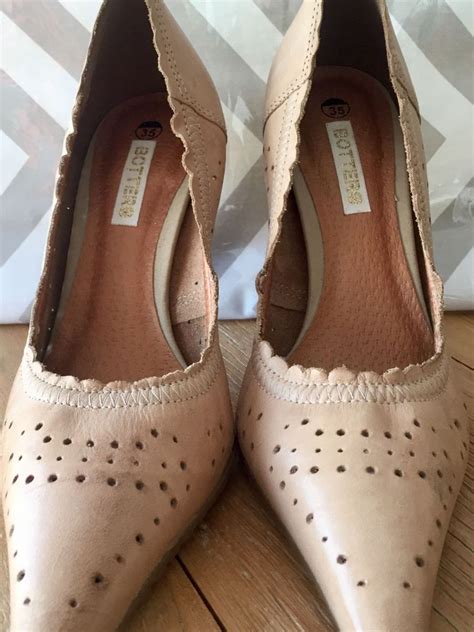 Scarpin Nude Confort Sapato Feminino Bottero Usado Enjoei