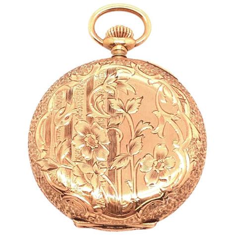 14 Karat Yellow Gold Filled American Waltham Pocket Watch For Sale At 1stdibs Waltham Gold