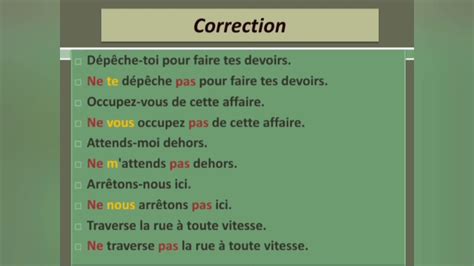 Conjugaison L impératif présent à la forme négative CM2 Prof AHLAM