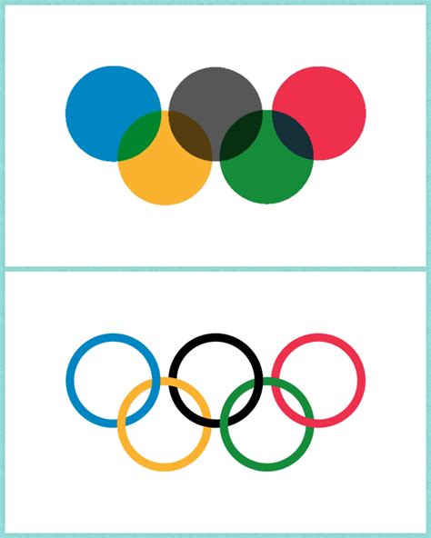 My redesign (top) of the olympics flag : r/vexillology