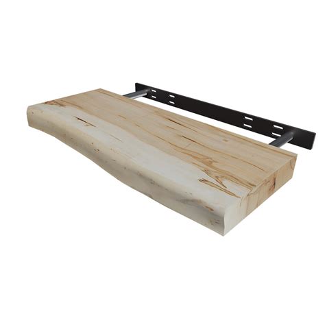 Maple Live Edge Floating Shelf Federal Brace Floating Shelf Support Systems Federal Brace