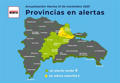 El COE reduce a siete las provincias en alerta meteorológica El Nuevo