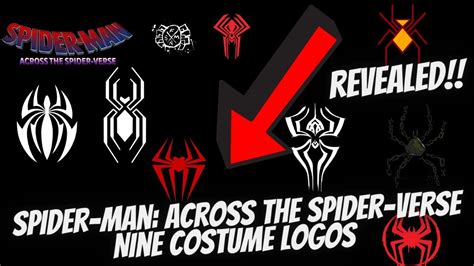 Spider Man Across The Spider Verse Nine Costume Logos Revealed YouTube