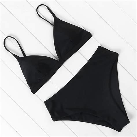 Maillot De Bain Omkagi Maillot De Bain Deux Pi Ces Pour Femme Couleur Unie Bikini Ensemble