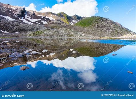 July 14th 2022, Himachal Pradesh India. Wide Angle View of Nain Sarovar ...