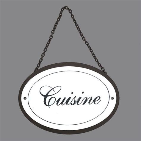 Grande Plaque De Porte Cuisine Style Ancien Fer Ovale Blanc 16 Cm 14097 Plaque Cu Cdiscount