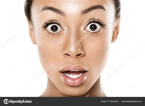 Shocked African American Woman — Stock Photo © Ivanchernichkin 162616244