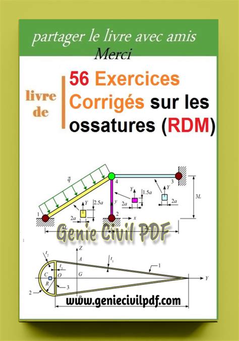 PDF exercices corrigés résistance des matériaux Genie Civil PDF