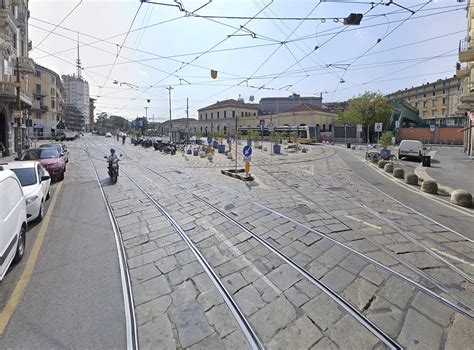 Milano Porta Genova Rinnovo Binari In Corso Colombo E Nel Piazzale