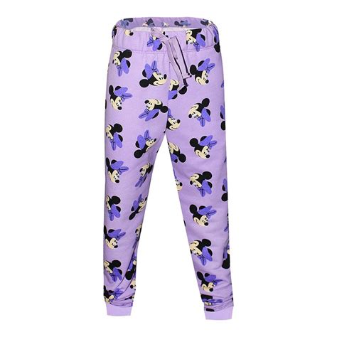 Pantalón Minnie Mouse Talla 10 Tipo Jogger con Diseño de Caritas Minnie