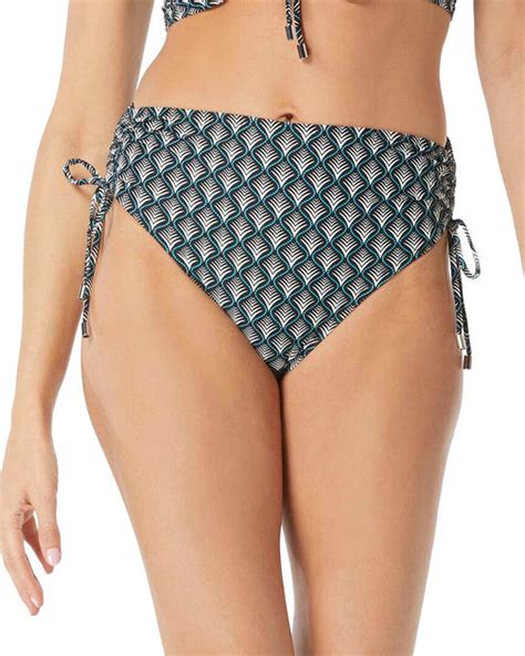 Coco Reef Inspire Shirred High Waist Bikini Bottom Shop Premium Outlets