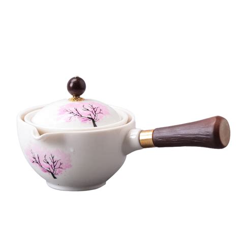 Fankhu Portable Chinese Gongfu Kung Fu Tea Set Rotating Ceramic Teapot