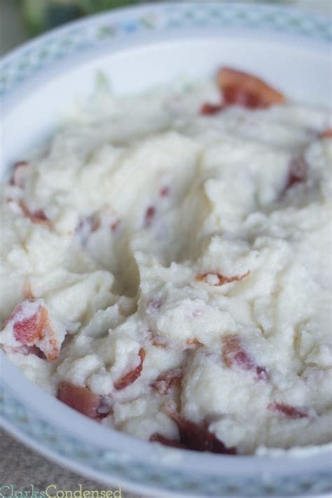 Garlic & Bacon Mashed Cauliflower