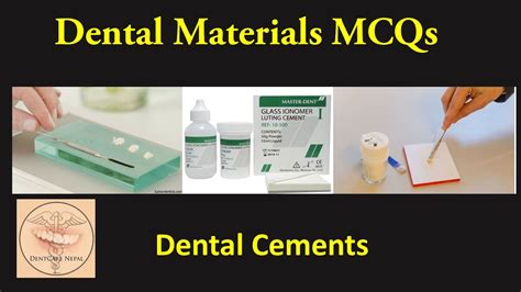 Dental Materials Mcqs Dental Cements Youtube