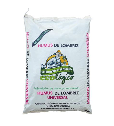 Saco Humus De Lombriz L Kg Ecol Gico