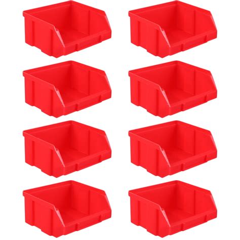 NUOLUX 5Pcs Warehouse Storage Racks Components Storage Bins Stackable ...