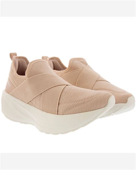 Riachuelo Tênis Olympikus Flora Esportivo Feminino Elástico Knit Nude