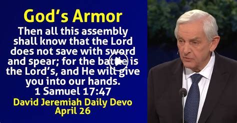 David Jeremiah April 26 2024 Daily Devotional Gods Armor