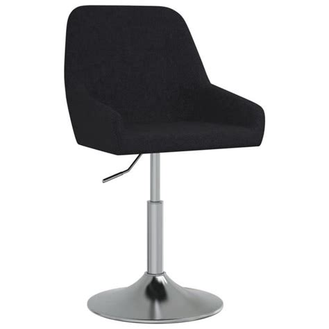 YOSOO Chaises pivotantes de salle à manger 2 pcs Noir Tissu A3085136