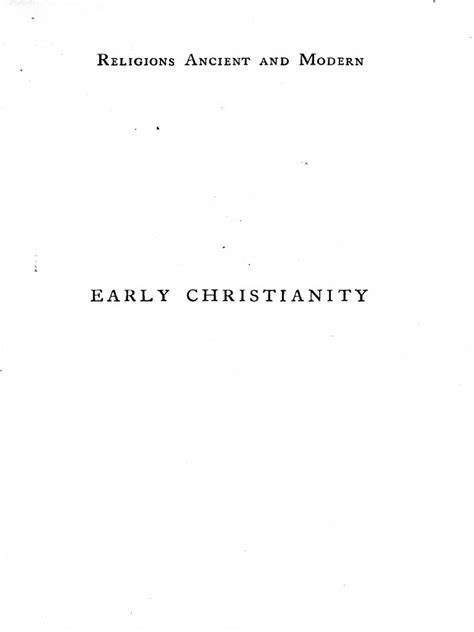 Early Christianity S B Slack Pdf Jesus Baptism