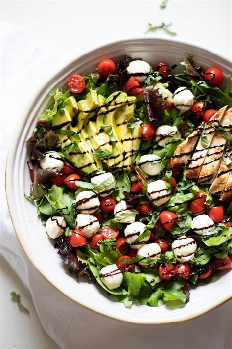 Caprese Avocado Salad With A Balsamic Drizzle Anya S Cookbook