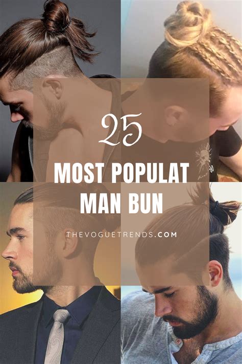 Man bun haircut – Artofit